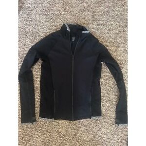 Athleta full zip, black jacket, size SM‎
